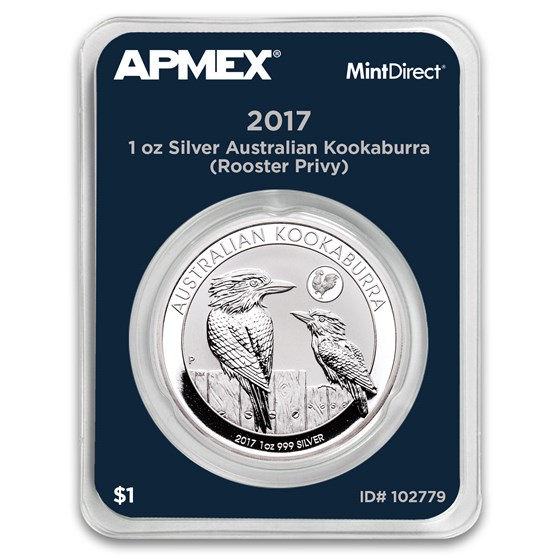 2017 AUS 1 oz Silver Kookaburra Rooster Privy (MintDirect Single) 2017 AUS 1 oz Silver Kookaburra Rooster Privy (MintDirect Single)